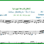 نت سلطان قلب ها برای تار و سه تار و آهنگ توی دنیا