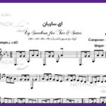 نت سه تار ساربان محسن نامجو