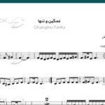 نت ویولن غمگین و تنها از مهستی