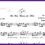 نت فلوت با من بمان از سارا نائینی