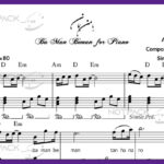 نت پیانو با من بمان از سارا نائینی