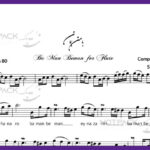 نت ویولن با من بمان از سارا نائینی