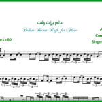 نت فلوت یه گل دادی بهم دلم برات رفت