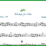 نت ویولن خالق از معین