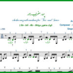 نت سه تار چهار مضراب ماهور درویش خان