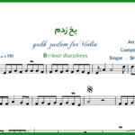 نت ویولن یخ زدم از شادمهر عقیلی