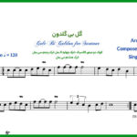 نت سنتور گل بی گلدون از گوگوش