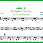 نت سه تار گل هیاهو فریدون اسرایی