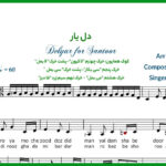 نت سنتور دل یار از سارا نائینی