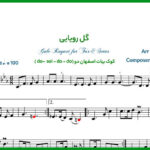 نت سه تار گل رویایی از امید