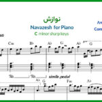 نت پیانو نوازش از ابی