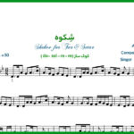نت شکوه برای تار از محسن نامجو