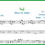 نت ویولن ژینا از شادمهر عقیلی