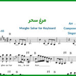 نت کیبورد مرغ سحر شجریان
