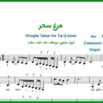 نت سه تار مرغ سحر شجریان