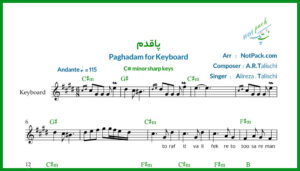 نت کیبورد پاقدم از طلیسچی
