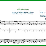 نت گیتار Easy on Me از Adele ادل