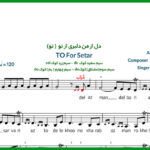 نت سه تار دل از من دلبری از تو