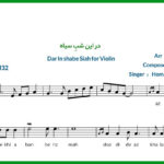 نت ویولن در این شب سیاه همایون شجریان