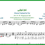 نت تار غم تنهایی از فریدون فروغی