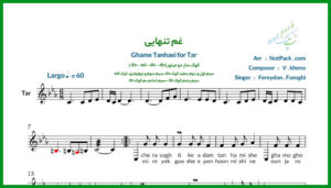 نت تار غم تنهایی از فریدون فروغی