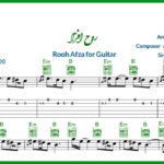 نت گیتار روح افزا از اسدالله ملک