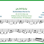 نت تار بیا بیا دلدار من از افتخاری