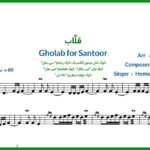 نت سنتور قلاب از همایون شجریان