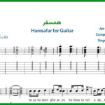 نت گیتار همسفر از گوگوش