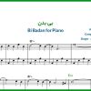 نت پیانو بی بدن از محسن چاوشی