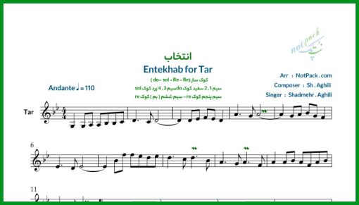 نت تار انتخاب از شادمهر عقیلی