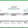 نت ویولن گریه کن همایون شجریان