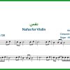 نت ویولن نفس از مهدی احمدوند