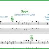 نت گیتار Sway از Michael Buble مایکل بوبله