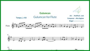 نت فلوت Gulumcan از Ahu Saglam آهوساگلام