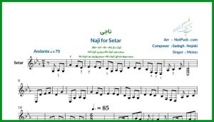 نت سه تار ناجی معین-امان امان از دل من