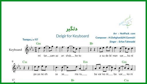 نت کیبورد دلگیر از عرفان طهماسبی