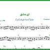 نت فلوت ای عشق از معین