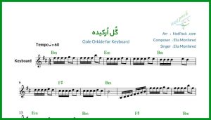 نت کیبورد گل ارکیده از ایلیا منفرد