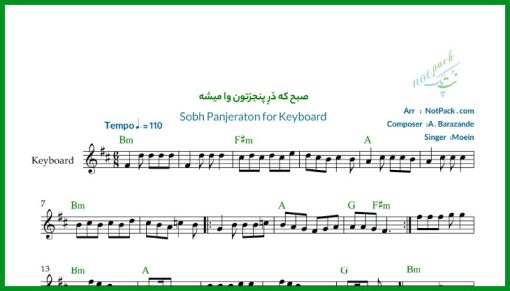 نت کیبورد صبح که در پنجرتون وا میشه معین