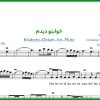 نت فلوت خوابتو دیدم بهنام بانی
