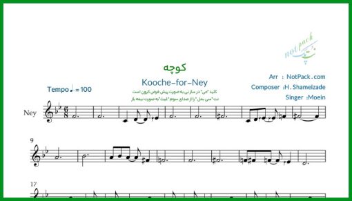 نت نی امشب سر هر کوچه از معین