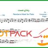 نت فلوت رندان مست از شجریان