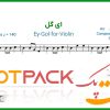نت ویولن ای گل از مرضیه