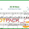 نت پیانو Ah-W-Noss نانسی عجرم/آه و نص/