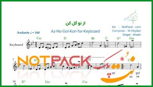 نت کیبورد از نو گل کن معین