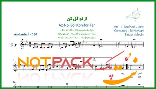 نت تار از نو گل کن معین