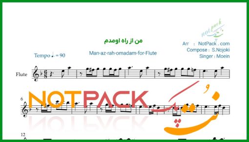 نت فلوت من از راه اومدم معین