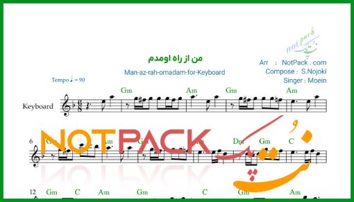 نت کیبورد من از راه اومدم معین