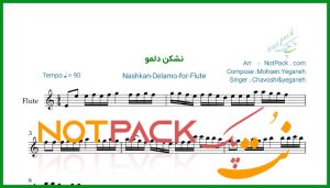 نت فلوت نشکن دلمو محسن یگانه
